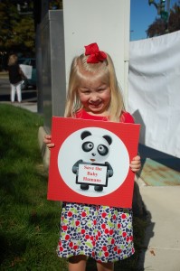 Life Chain 2015 little girl with panda